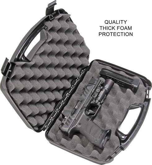 6-Inch MTM Single Handgun Case for up to Revolver (Black)
