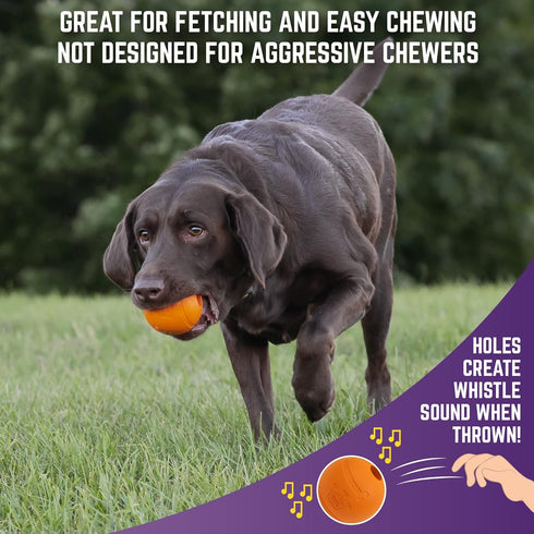 Chew King 3 Inch Bacon Flavor Rubber Balls, 2 Pack