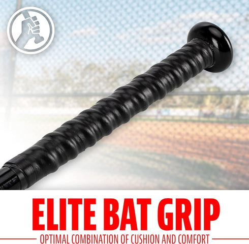 Franklin Sports MLB Baseball Training Bat + Balls, Thin Stick Training Bat for Hitting Practice, 30"