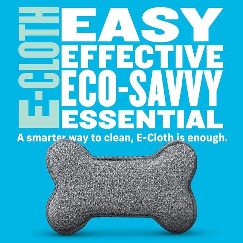 E-Cloth Pet Bowl Scrubber - Bone-Shaped Cleaning Scrubber, Reusable, 100 Wash Guarantee, 2 Pack