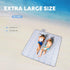 ZAZE Beach Blanket, Waterproof Sandproof Picnic Blanket with Stakes, 80 * 80 Oversized Mat for Outdoor Camping