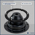 Five Oceans Motor Well Boot, Cable Boot, Covers Holes Up to 5-1/2" Diameter - FO563