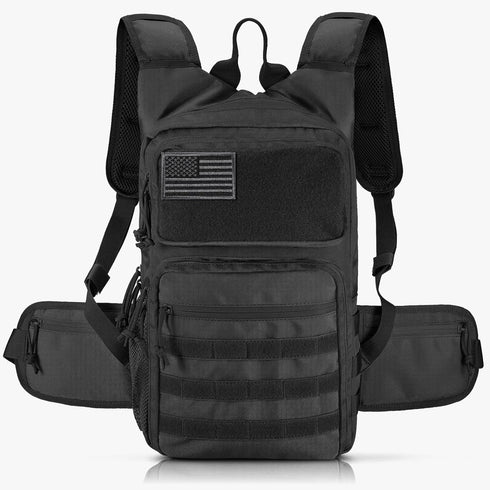 FRTKK Tactical Hydration Pack, Lightweight Insulation Water Backpack, Molle Hydration Backpack for Hiking Running