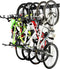 Ultrawall Stainless Steel Bike Storage Rack, 6 Bike Storage Hanger Wall Mount, Holds Up to 300lbs, Black