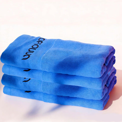 (Set 2) Quality100% Unisex Sports Towels of Upgraded Version-Ultra-Soft Premium Cotton Sweat-Absorbing Towels Ideal