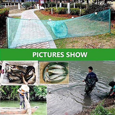 Lawaia Crawfish Trap Fish Trap Fishing Net Collapsible Crab Trap/Portable Minnow Trap Folded Cast Net with Float