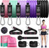 RENRANRING Resistance Bands - 150LBS Workout Bands Set with Handles, Ankle Straps for Muscle Training for Men Women