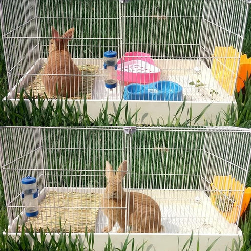 Rabbits,11.0"x8.3" Toy(4 PINVNBY Straw Mats for Natural Bunny Grass Mat,Handwoven Rabbit Hay Mat Small Animal Bedding