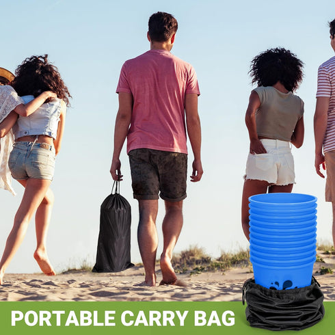 ropoda Giant Yard Pong,Yard Games with Durable Buckets and Balls, Outdoor Game with Carry Bag for The Beach,Lawn, Great