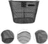 IMIKEYA Metal Wire Bike Basket Front Cargo Large Capacity Metal Storage Basket for Vegetable and Daily Use Outdoor