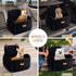 KEELUXE 2 30lb 2 Dog Car Seat for Small Dogs, Dog Booster Seat Filling in Thick Memory Foam with Safety Leashes