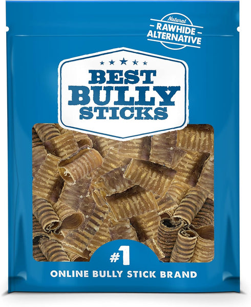 Best Bully Sticks Premium 3 Inch Beef Trachea Dog Chews (50 Pack) - All-Natural, Grain-Free, 100% Beef