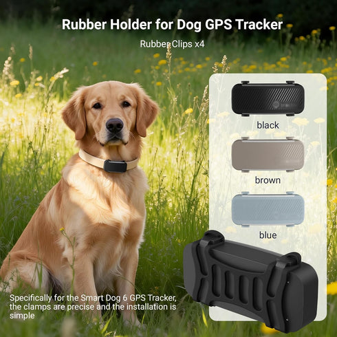 MEROM 4 6 GPS Dog Tracker Rubber Clip Compatible with Tracti Dog GPS Dog Collar Replacement Safety Clip Accessories
