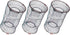 GLEAVI Foldable Fishing Net 3pcs Set, Nylon Mesh Crab Bait Cage Trap