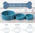 Park Life Designs Pet Bowl | Manor, Small Size in Azure Color.