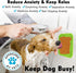 Lick Mat for Dogs, Suction Cup Dog Lick Mat for Anxiety, Slow Feeder Dispensing Treater Lick Pad (Small Blue)