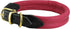 Dogs My Love Pink Soft Genuine Rolled Leather Dog Collar with Brass Hardware (19"-20.5" Neck Circumference)