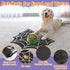 Pet Mats for Food and Water - Anti-Slip Waterproof Feeding Mat for Pet Food Water Bowl, 23.6"x15.7" Spider Web Design