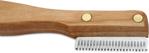 Mars Professional Dog Stripping Knife Grooming Tool, Medium, Specialty Double Usage, Ergonomic Handle, Made in Germany