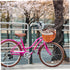 Sturdy Wicker Bike Basket Front Attached Resistant Hand-Woven Rattan Capacity Shopping and Pet Carrier Basket for Dogs
