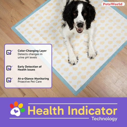 36" 36", 5-Layer (36x36 25 Count) PETSWORLD Giant Dog Potty Pads, Odor-Eliminating, x Ultra Absorbent Leak-Proof