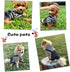 SILD Pet Denim Jumpsuit Classic Jacket for Medium Small Dogs, Cool Blue Vintage Washed Coat, Puppy Blue (XXL, Black)