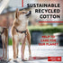WAUDOG Recycled Cotton Dog Leash 6 Ft / 10 Ft Eco-Friendly Collar for Small Medium & Large Dogs - Reflective Dog Leash for Medium Dogs - Strong Leashes for Large Breed Dogs-Puppy Leash for Small Dogs