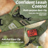 rabbitgoo Tactical Dog Harness for Large Dogs, Heavy Duty No-Pull Vest for Training, Green XL