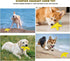Dog Chew Toys, Squeaky Water Floating Starfish Toy, Natural Tooth Brush for Small Medium Dogs, Yellow