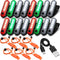 Treela 22 Pcs LED Navigation Kayak Lights with Safety Whistle Battery Operated