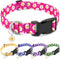 BiPawTi Cute Flower Dog Collar with Daisies Charms, Pretty Floral Collar for Small Dogs, Female Puppy Girls Boys (S,