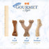Nylabone Dog, Puppy Gourmet Style Strong Chew Toy, Wishbone Peanut Butter Small/Regular (1 Count)
