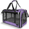Ventilated Softside Pet Carrier for Yorkie Dog Travel, Tiny Dog Crate for Teacup Poodle, Purple