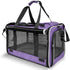 Ventilated Softside Pet Carrier for Yorkie Dog Travel, Tiny Dog Crate for Teacup Poodle, Purple