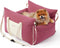 Lesure Small Dog Car Seat - Waterproof Booster Seat with Storage Pockets, Clip-On Safety Leash, Memory Foam Filling,