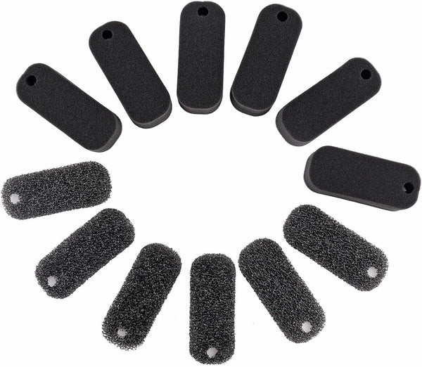 hygger 12 Pack Replacement Aquarium Filter Sponge - 6 Coarse & 6 Fine Pads for HG979 Turtle Filter
