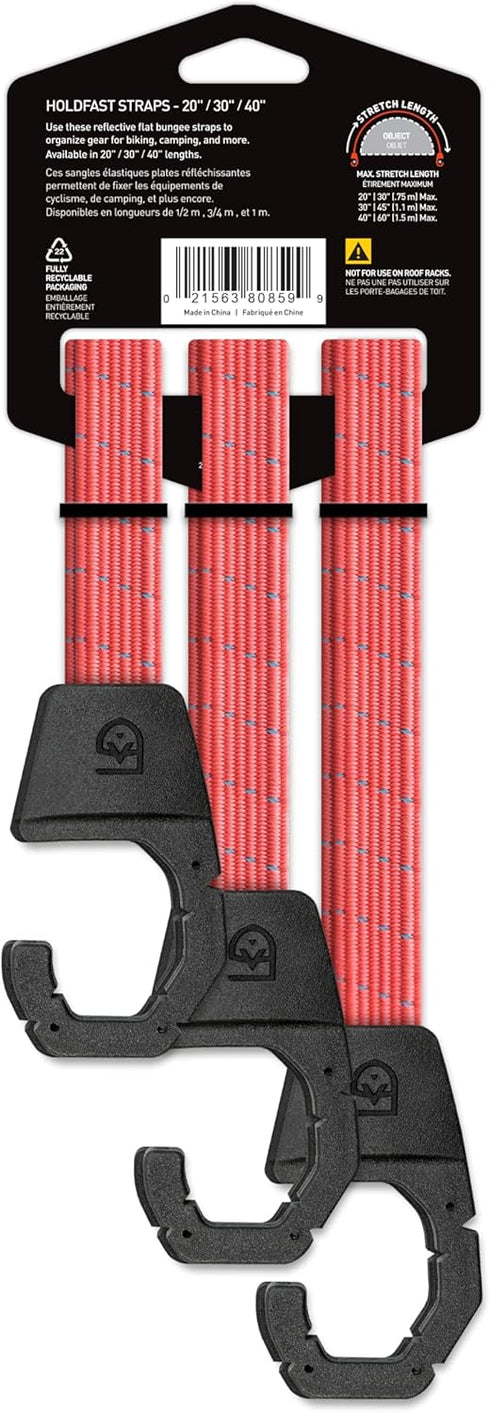 GEAR AID Holdfast Bungee Strap, Organize Your Garage and Gear for Biking, Camping, Hunting, Exercise, Paddling and More, Orange Reflective by GEAR AID