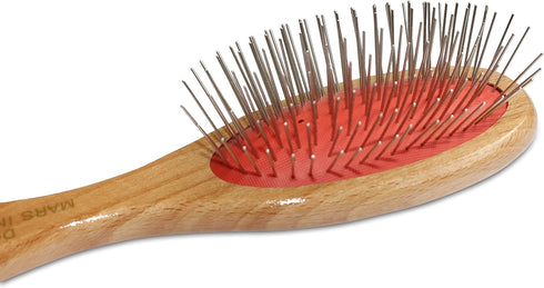 Mars Coat King Professional Grooming Brush for Dogs and Cats (7.25", 1" Stainless Steel Pins)