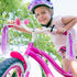 Kids Streamers and Bike Bell for Girls, 1 Pack Flower Bicycle Bell with 2 Pack Handlebar Streamers