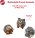 SPOT 4in, 1 Butterballs Forest Animals Dog Toy-Soft, Stuffed, Squeaky, Plush Fabric Toy for Mini and Small Dogs