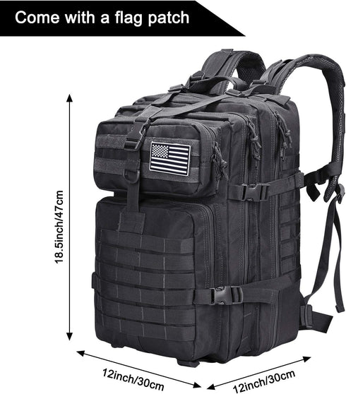 Prospo 40L Military Tactical Shoulder Backpack - Molle Bag Pack for Assault Survival & Fishing Storage