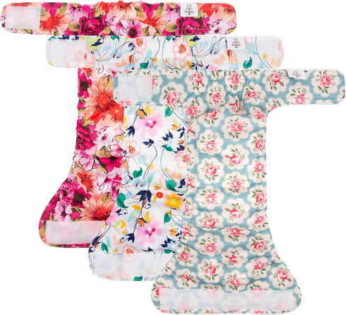3 Pack WWD02XS CuteBone Washable Dog Diapers Female No Tail Hole Reusable Doggie Period Training Pants for Docked-Tail