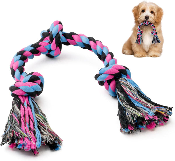 SHARLOVY Puppy Rope Toy - Dog Rope Toy for Small Dogs, Cotton Interactive Tug of War Chew Toy for Puppies