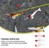 5pcs Beaupretty Artificial Fishing Lures Soft Simulated Shrimp Baits PVC Soft Lures Glowing Bionic Fishing Tools