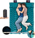Inflatable Camping Sleeping Pad, Thick 4 Inch Ultralight Mat with Pillow and Built-in Foot Pump