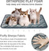 Dog Crate Mats, Soft Washable Kennel Pads with Anti-Slip Bottom for Large Medium Dogs, 35x22, Grey