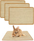PODOO Bunny Scratch Pads, Sisal Rabbit Scratching Pad, Natural Rabbit Resting Mats