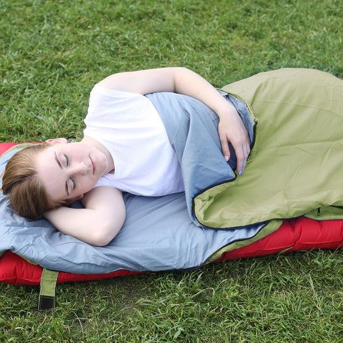 REDCAMP Ultra Lightweight Sleeping Bag for Backpacking, Warm Weather Comfort for Adults with Compression Sack