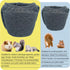 LYML.E1 2PCS Small Pet Diapers,Guinea Pig Diapers,Reusable Squirrel Diapers,Washable,Specially Designed for SUse on Pet