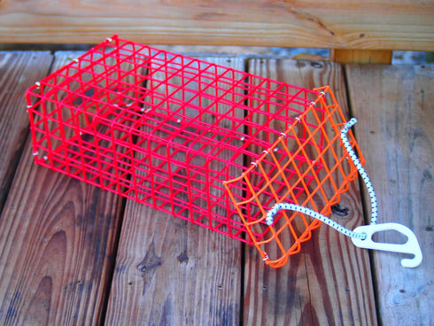 12 7 4 Frozen Heavy-Duty Fishing Chum Box x x PVC Coated Wire Chum Cage Fits Standard Chum Blocks